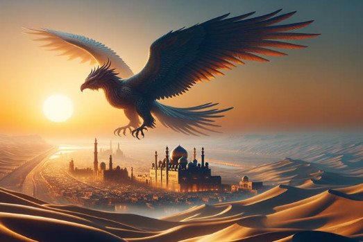 The Gigantic Roc of Arabian Nights